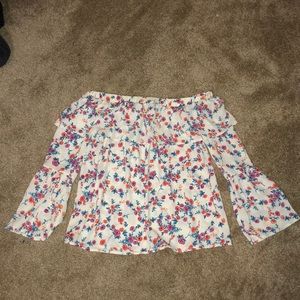 Floral off the shoulder top